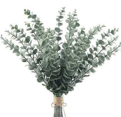 Artificial Green Leaves Branches for Home Garden