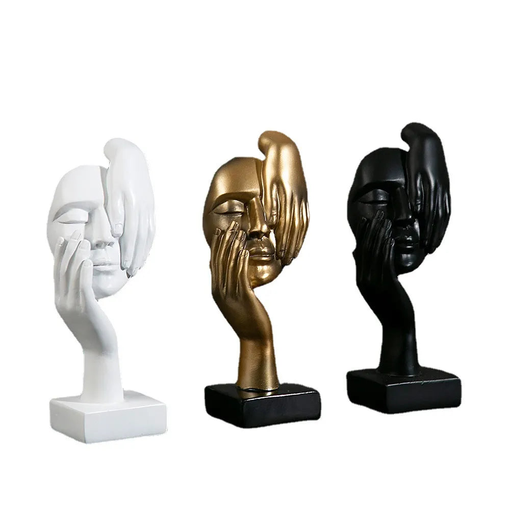 European Abstract Mask Statues