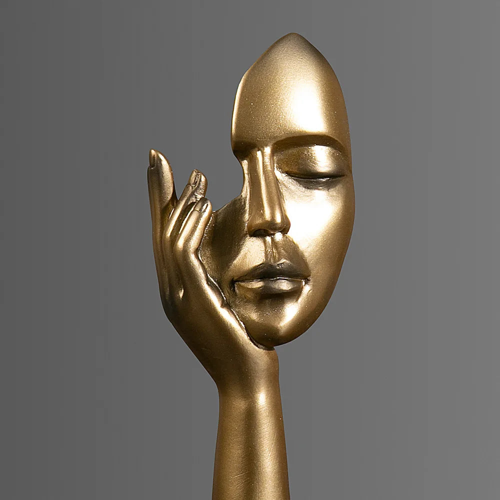 European Abstract Mask Statues