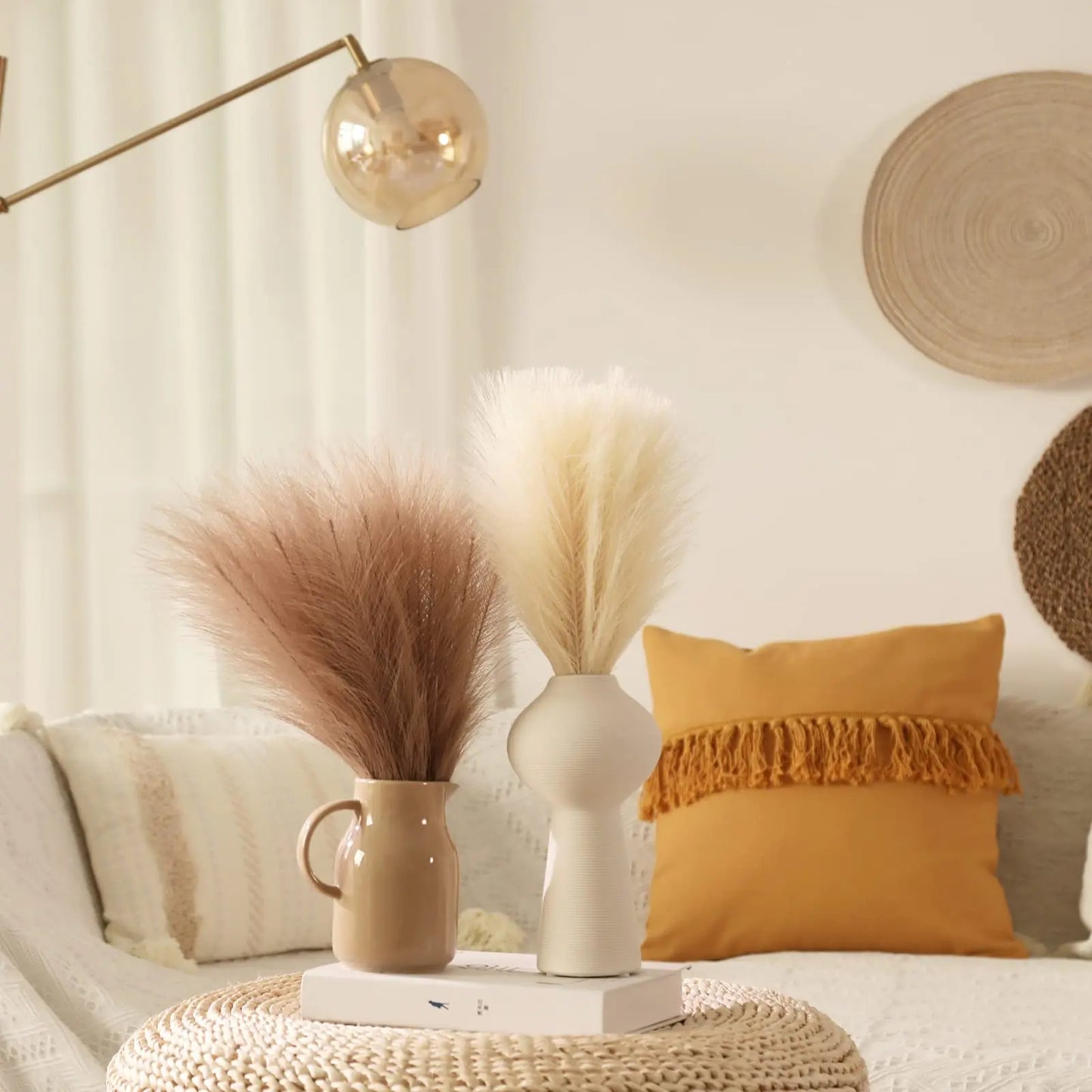 Faux Pampas Grass Decor