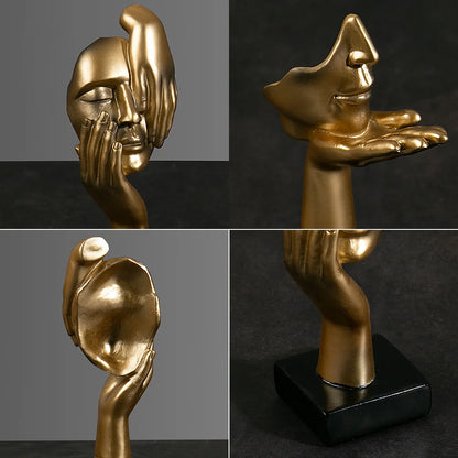 European Abstract Mask Statues