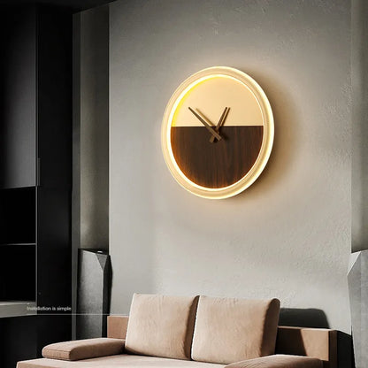 Modern LED Wall Clock Lamps