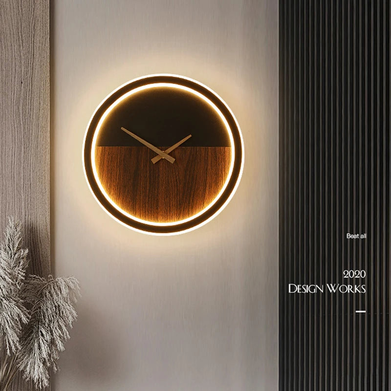 Modern LED Wall Clock Lamps